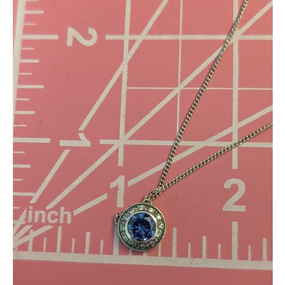 Retired Authentic Silpada Designs Alluring Azure Halo 925 Sterling Necklace - Picture 8 of 9